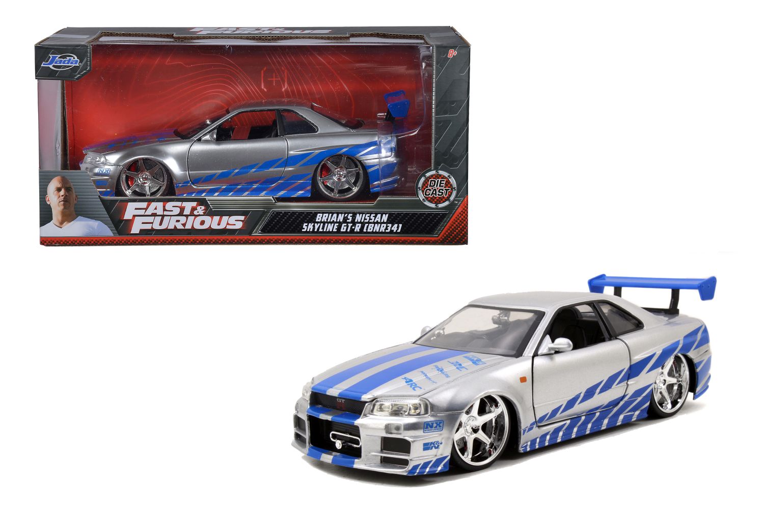 Rýchlo a zbesilo Auto 2002 Nissan Skyline 1:24